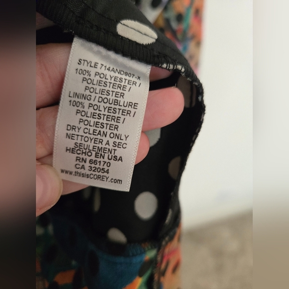 Corey Lynn Calter Floral Polka Dot Strapless Dress with Pockets | Size 2 - Picture 8 of 8